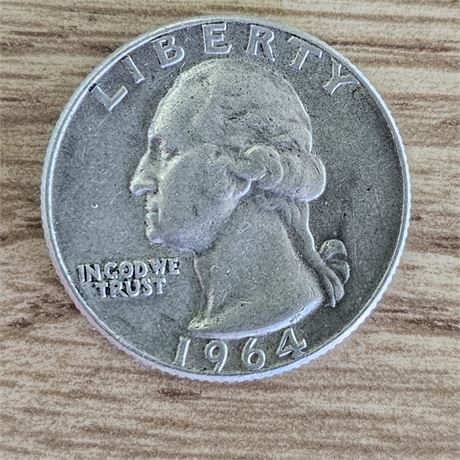 1964 D  Washington Quarter Silver