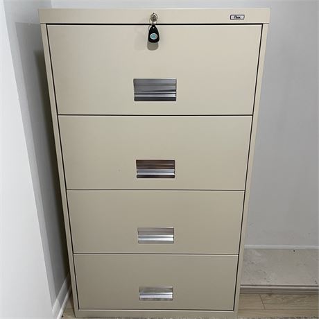 "Filex" 4 Drawer Locking Lateral Filing Cabinet