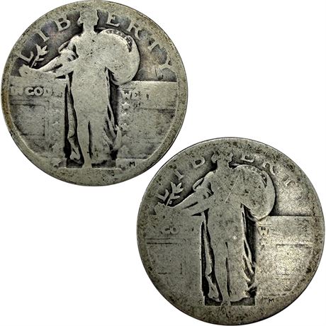 Standing Liberty 90% Silver Quarters