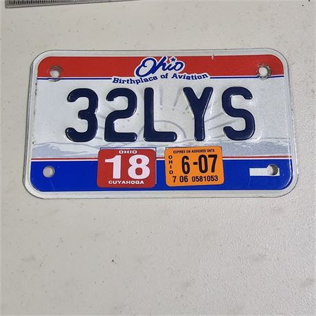 Motorcycle License Plate