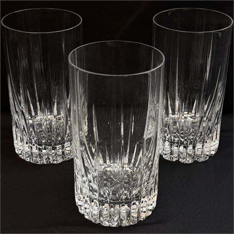 Mikasa Slovenia Cut Crystal Highball Whiskey Glasses w/ Boxes