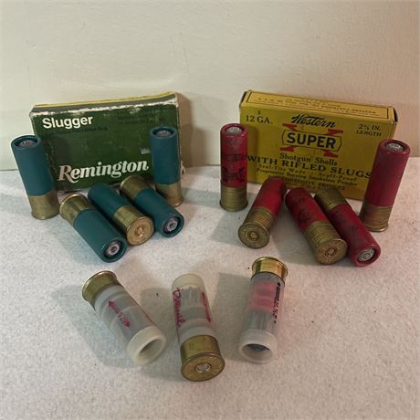 12 Guage Shotgun Shells (5) Remington, (5) SuperX, (3) Rottweil Brenneke