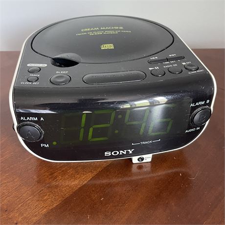 Sony AM/FM Dream Machine CD Clock Radio with Dual Alarm Model ICF-CD815