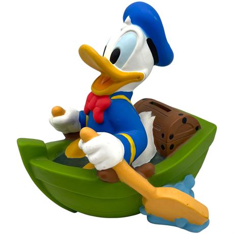 Vtg Disney Donald Duck Rubber Piggy Bank