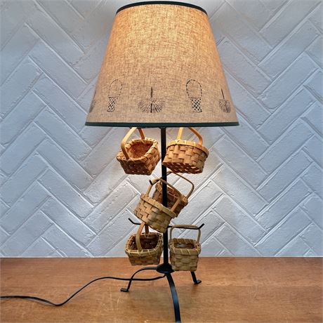 6 Basket Longaberger-Style Table Lamp