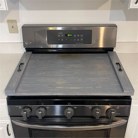 Modernized Wood Noodle Board Stove Cover