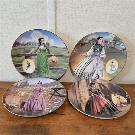 Gone with the Wind- Ladies Musical Plates by The Bradford Exchange-Set of 4