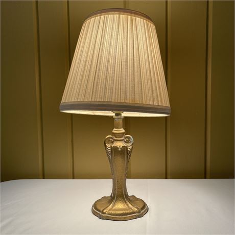 Antique Style Cast Metal Boudoir Lamp
