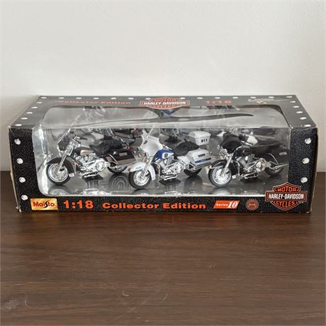Maisto Harley-Davidson 1:18 Scale Collector Edition Diecast Police Motorcycles