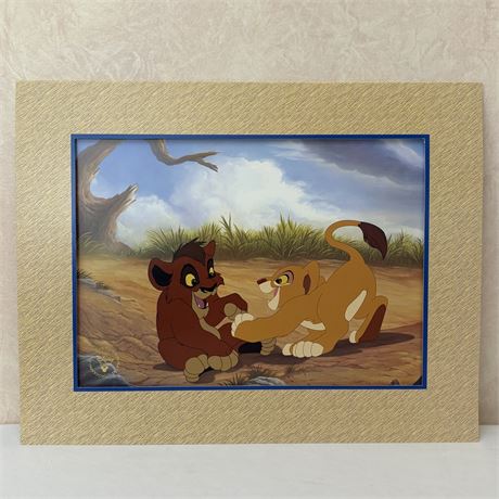 Vtg Disney's Lion King II Exclusive Commemorative Gold Seal Frameable Lithograph