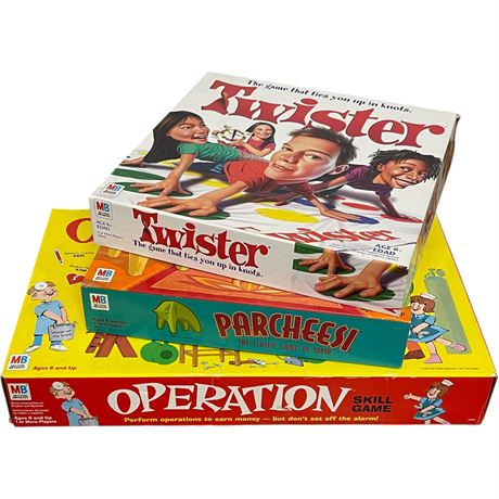 Twister, Parcheesi & Operation Family Games