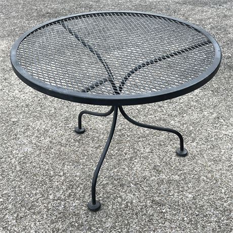Black Wrought Iron Patio Table