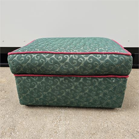 Foot Stool on Rolling Wheels w/Storage