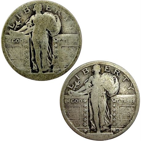 Standing Liberty 90% Silver Quarters