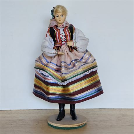 Vintage Polish Dancer Folk Doll