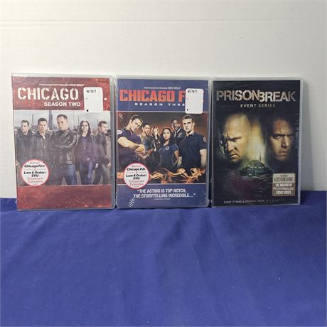 *NEW* Seasons of Chicago Fire, Chicago PD & Prison Break DVD's