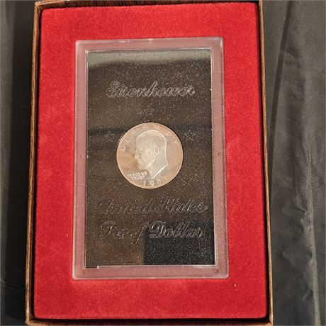 Eisenhower 1971 Proof Dollar in Original Mint Packaging Complete