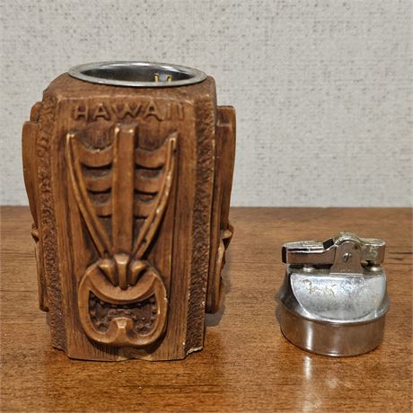 Hawaiian Tiki Box Refillable Lighter