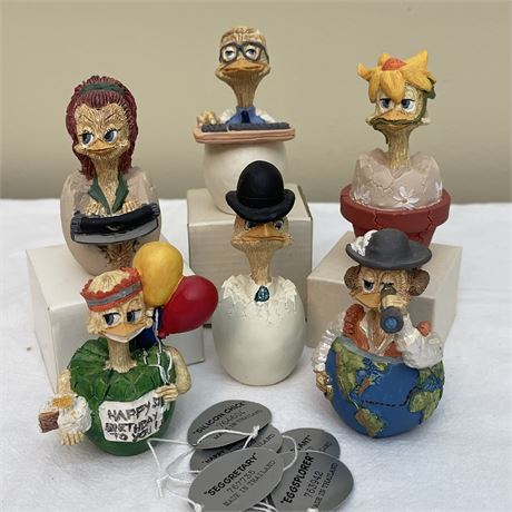 Vtg Enesco Eggbert Figurines