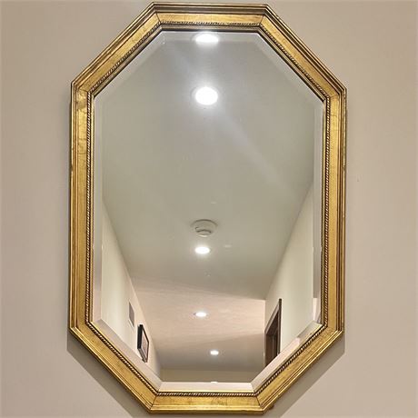 Windsor Art Gold-Tone Ornate Framed Octagonal Wall Mirror