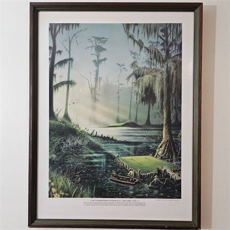 No.12 Okefenokee Municipal Golf Course Framed Art Print (No Glass)