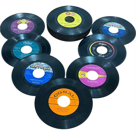 Mix of 45 RPM Vinyls w/ The Temptations, Marvin Gaye, The 4 Seasons and More