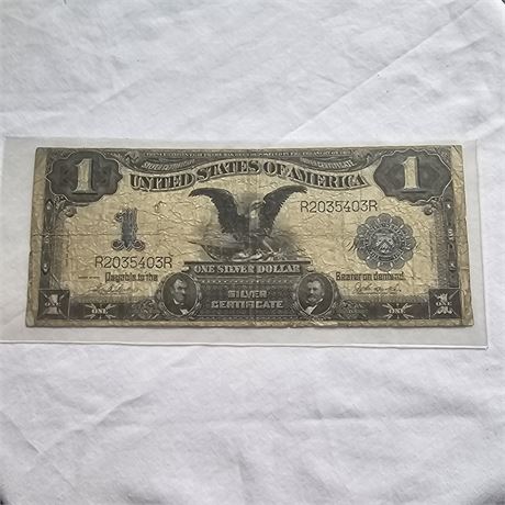 1899 $1 Silver Certificate "Black Eagle" note