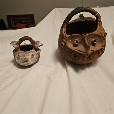 "Two Terracotta Pottery
