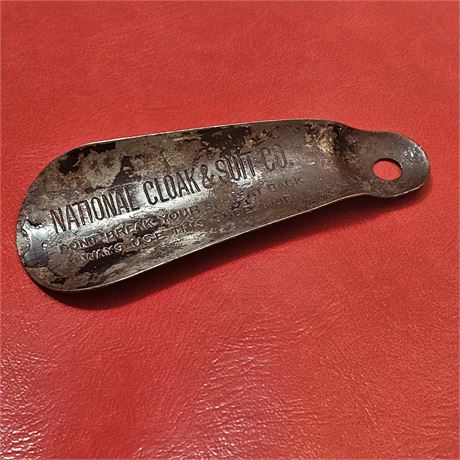 Antique Shoehorn from the National Cloak & Suit Co.
