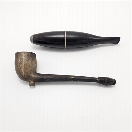Zeppelin Style Pipe & McDougall Tobacco Pipe
