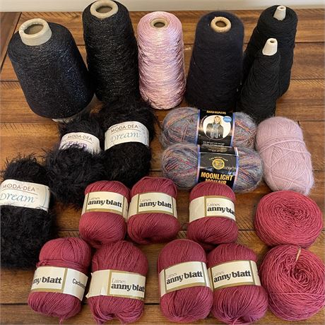 Yarn - Anny Blatt, Moda Dea, Lion Brand Yarn & Others