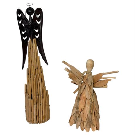 Handcrafter Freestanding Wood Angels