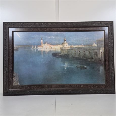 “St. Giorgio from the Housetops” Albert Goodwin Framed Giclée Print