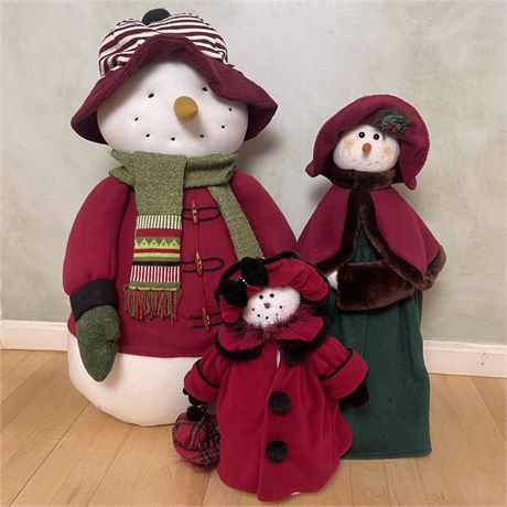 Large Snowman Family (15" - 29.5" tall)