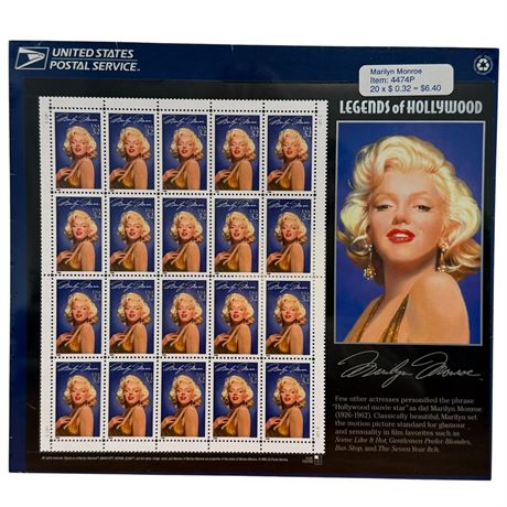 1995 Marilyn Monroe USPS Postage Stamps