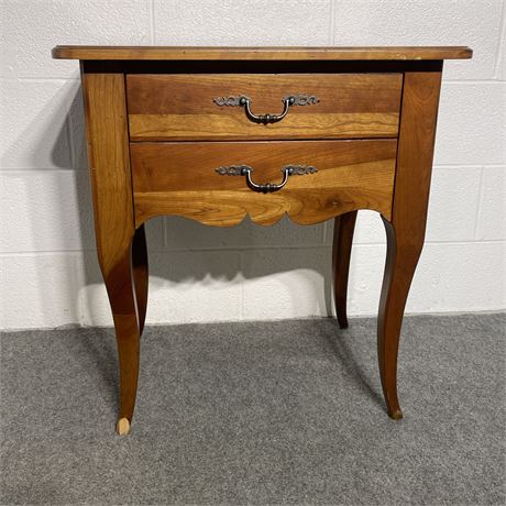 Ethan Allen 2-Drawer End Table