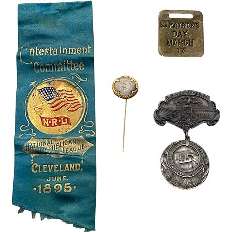 Antique Pins / Badges & Ribbon