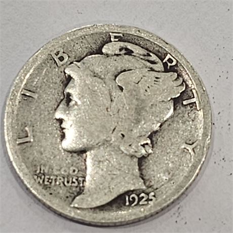 1925 Mercury Dime Silver
