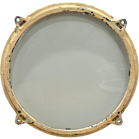 Vtg Painted Metal Nautical Porthole Window