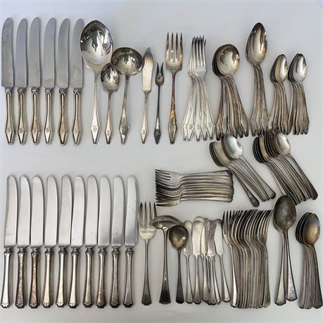2 Sets of Silver Plated Flatware - by Holmes & Edwards and Other