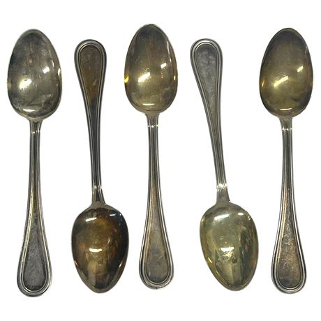Five .800 Silver Children's Spoons (Lot 1)