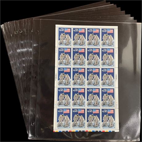 20 Full Sheets of Collectible Stamps