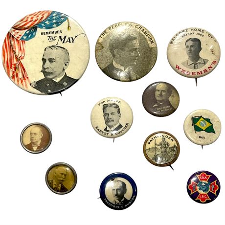 Antique / Vintage Political & Other Pins