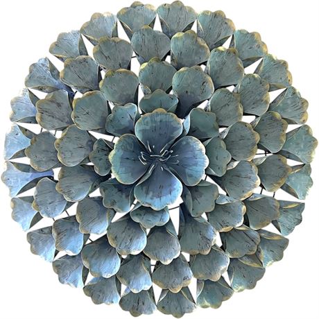 Metal 3D Flower Wall Decor