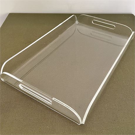 Acrylic Handled Serving Tray