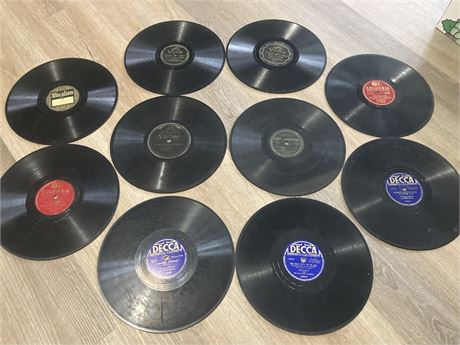 Vintage 78 RPM Records Lot Various Artists