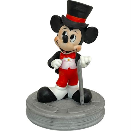 Disney's Mickey Mouse Top Hat and Cane Figurine