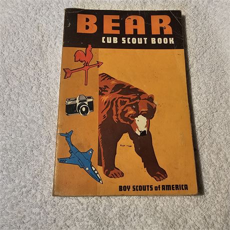 1960s  Vntage "BEAR CUB SCOUT BOOK" from the Boy Scouts of America.