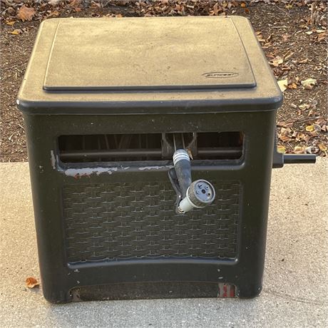 Suncast Hideaway Hose Reel Container with Garden Hose