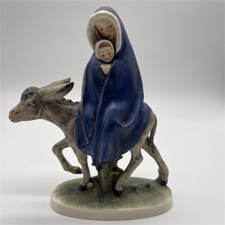 1959 Goebel Hummel Mary & Baby Jesus on Donkey Stylized Bee Figurine